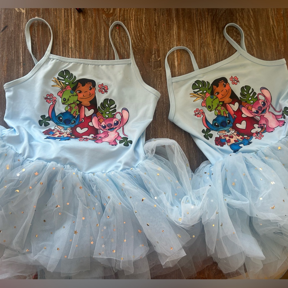 Kids Cartoon Character Tutu Dress - White